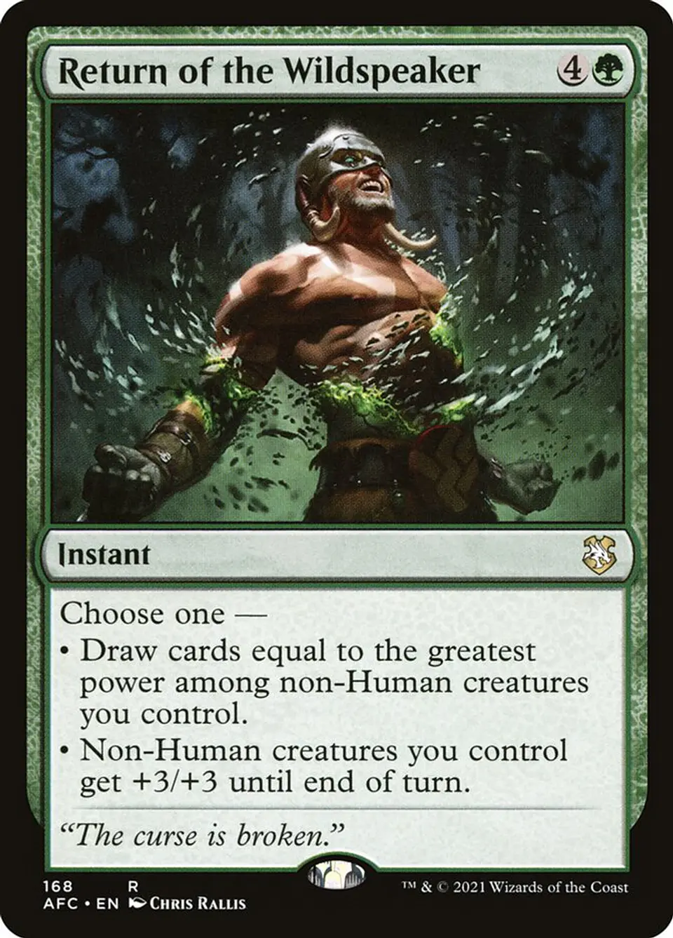 Return of the Wildspeaker | Inglés | NM | AFC 1