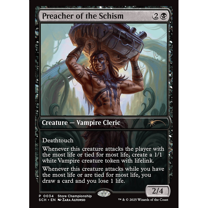 Preacher of the Schism (Store Championship foil) | Inglés | NM | SCH 1