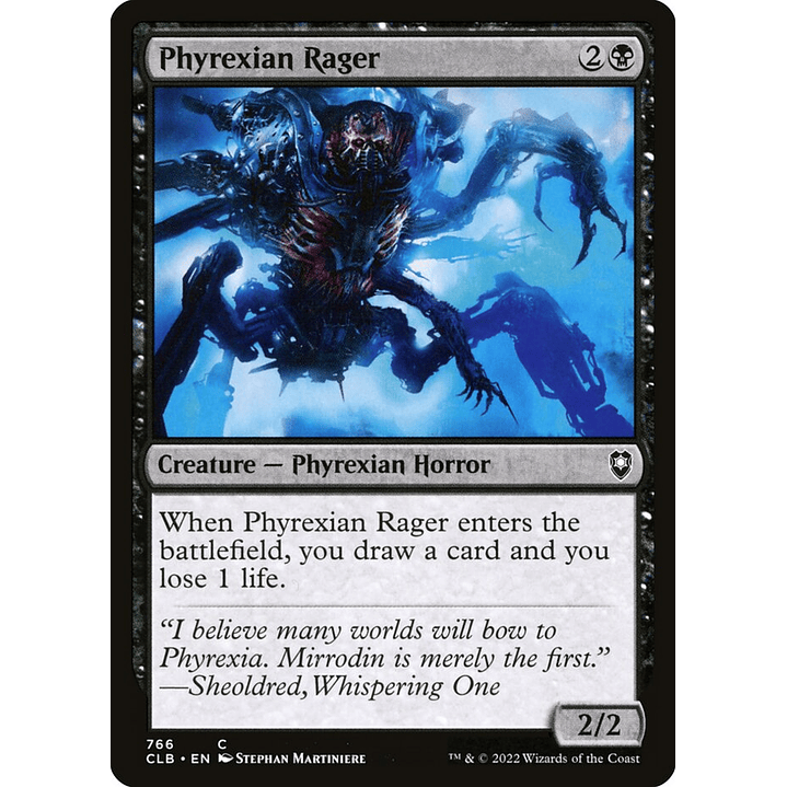 Phyrexian Rager | Inglés | NM | CLB 1