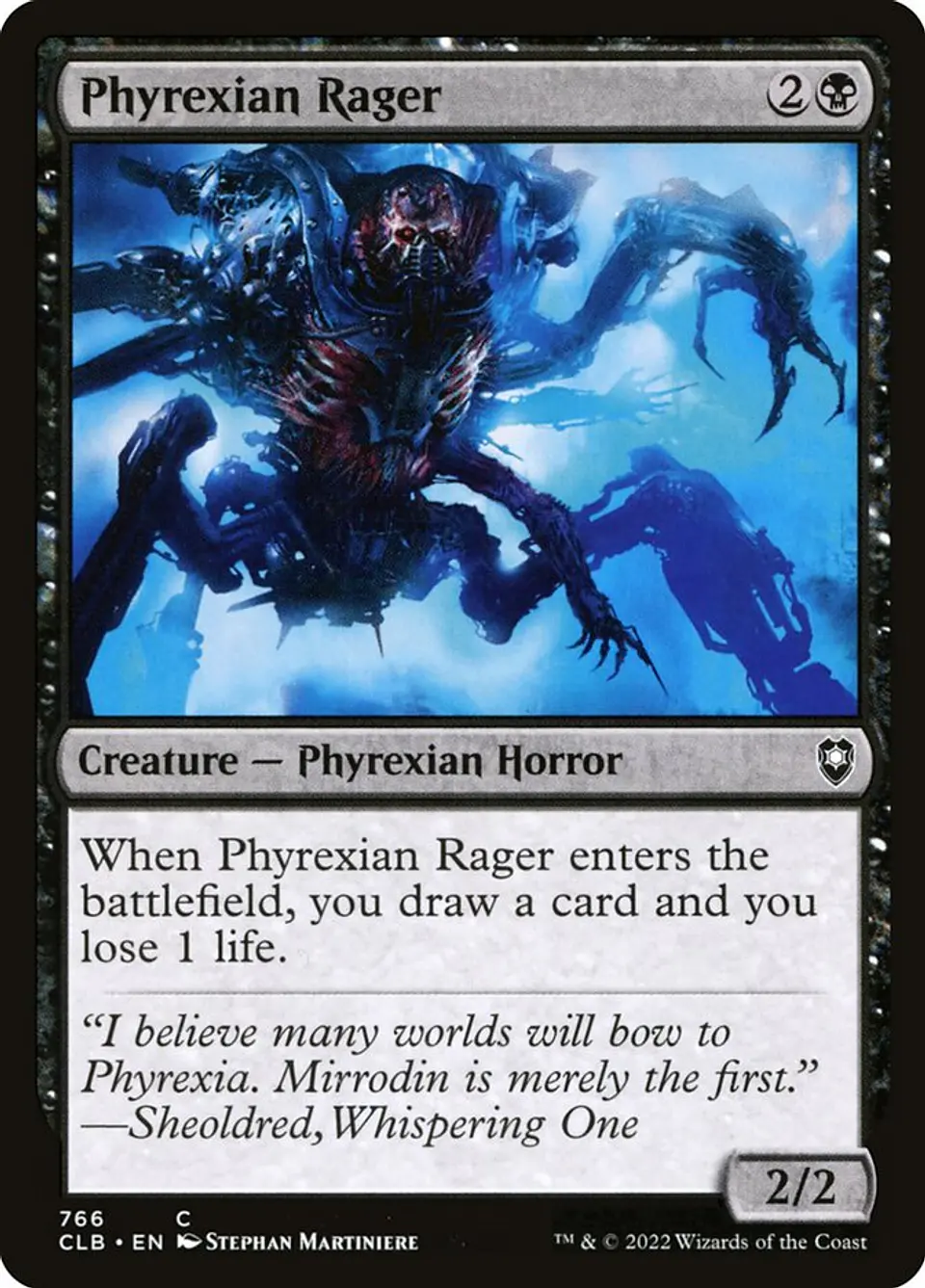 Phyrexian Rager | Inglés | NM | CLB 1