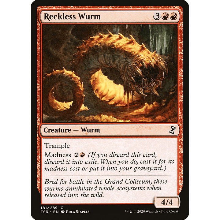 Reckless Wurm | Inglés | NM | TSR 1