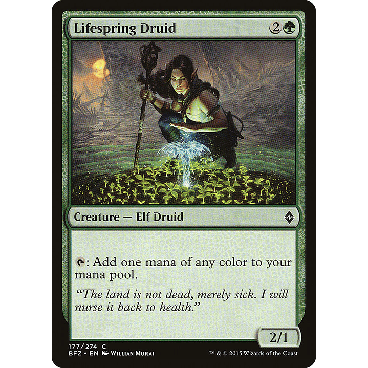 Lifespring Druid | Inglés | NM | BFZ 1