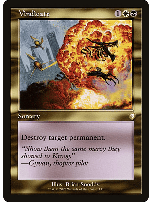 Vindicate (Retro Frame) | Inglés | NM | BRC