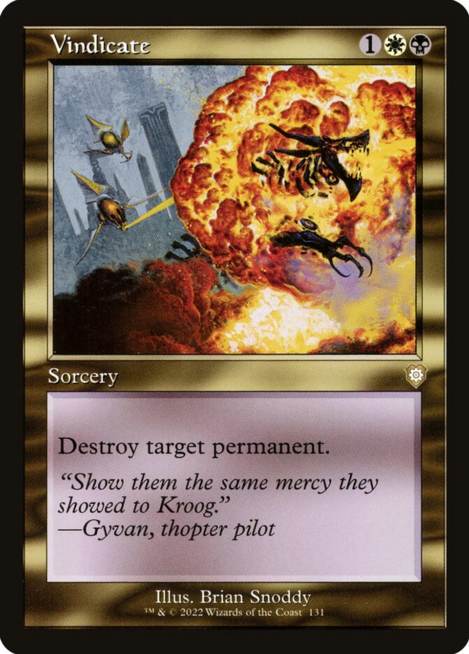 Vindicate (Retro Frame) | Inglés | NM | BRC 1