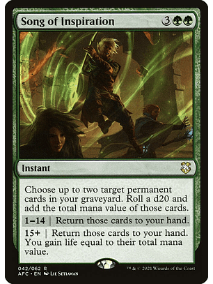 Song of Inspiration | Inglés | NM | AFC