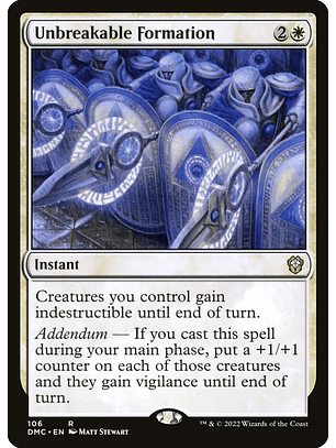 Unbreakable Formation | Inglés | NM | DMC