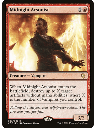 Midnight Arsonist | Inglés | NM | VOC