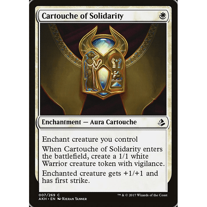 Cartouche of Solidarity | Inglés | NM | AKH 1