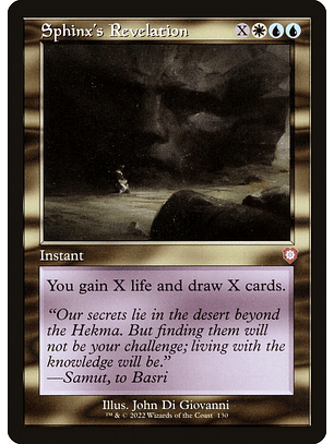 Sphinx's Revelation (Retro Frame) | Inglés | NM | BRC