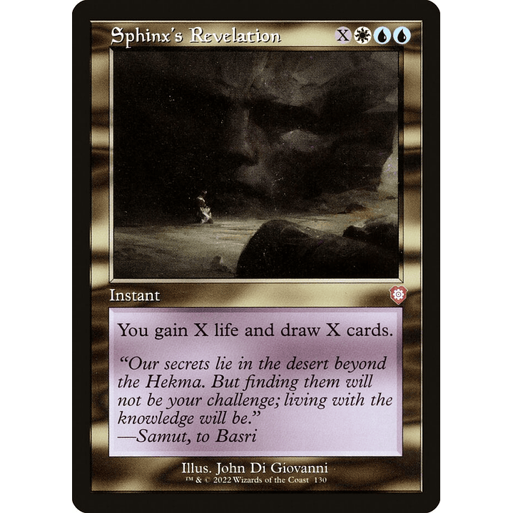 Sphinx's Revelation (Retro Frame) | Inglés | NM | BRC 1