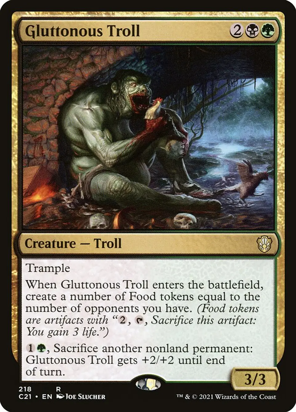 Gluttonous Troll | Inglés | NM | C21 1