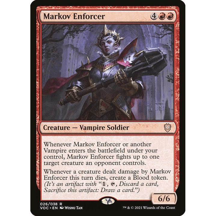 Markov Enforcer | Inglés | NM | VOC 1