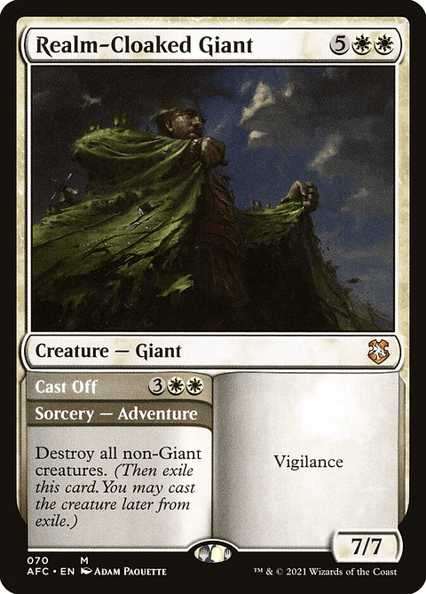 Realm-Cloaked Giant // Cast Off | Inglés | NM | AFC
