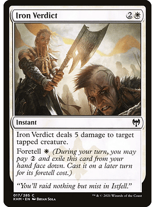 Iron Verdict | Inglés | NM | KHM