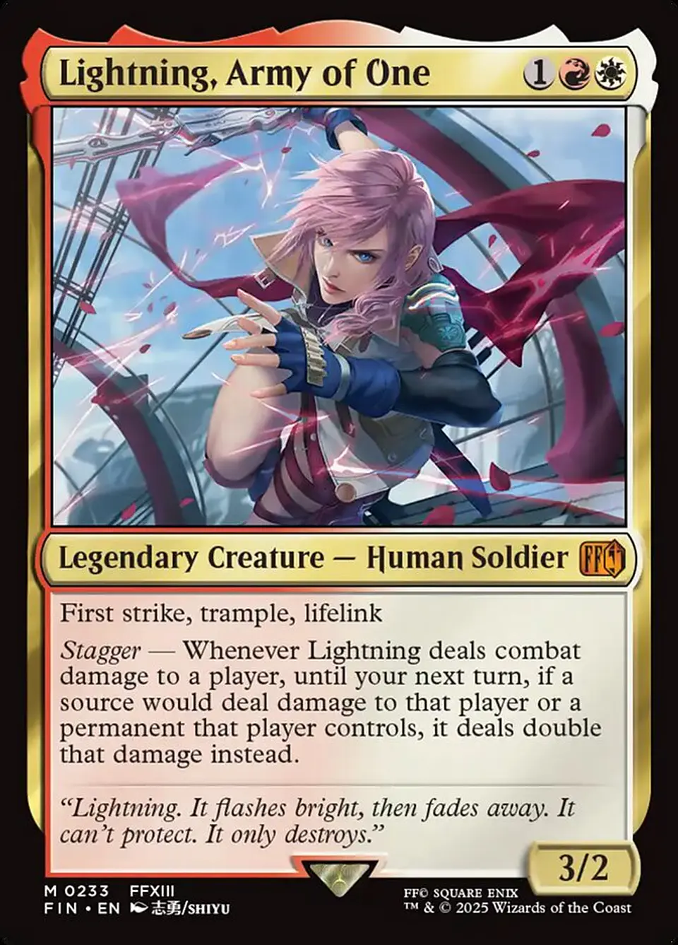 Lightning, Army of One | Inglés | NM | FIN 1