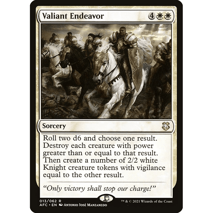 Valiant Endeavor | Inglés | NM | AFC 1