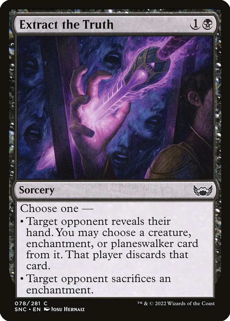 Extract the Truth | Inglés | NM | SNC 1