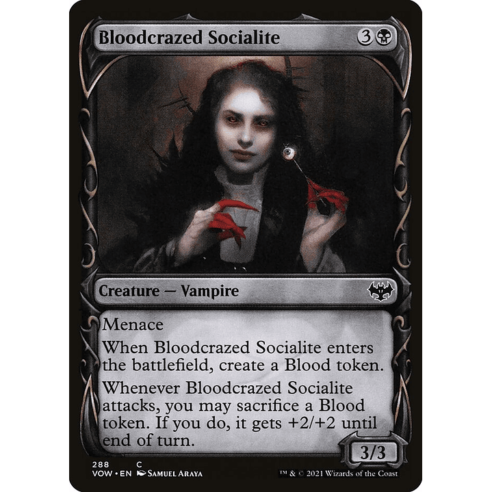 Bloodcrazed Socialite (Showcase foil) | Inglés | NM | VOW 1