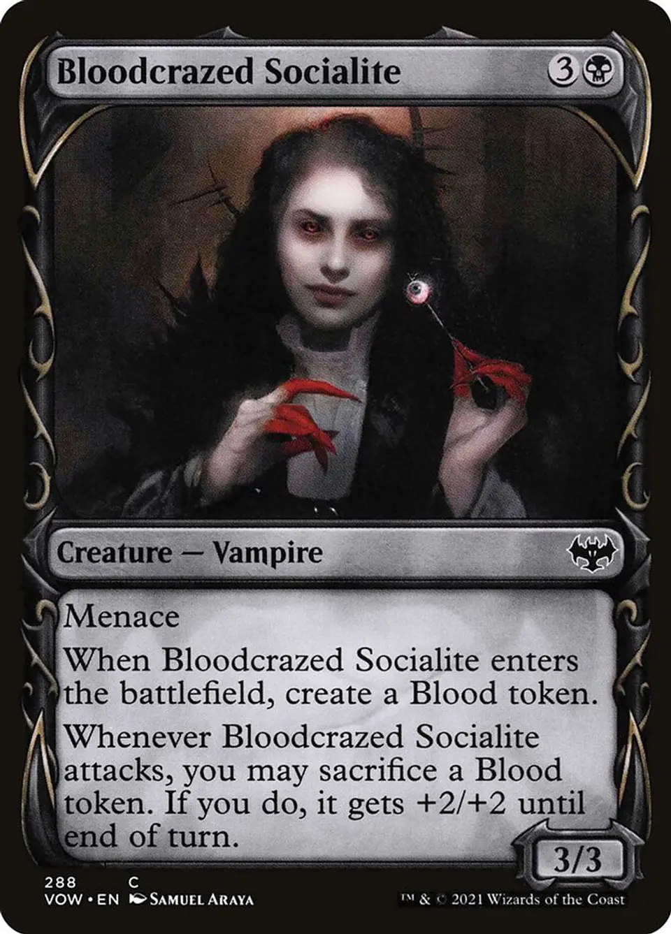 Bloodcrazed Socialite (Showcase foil) | Inglés | NM | VOW 1