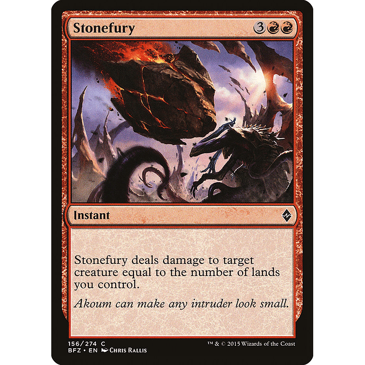 Stonefury | Inglés | EX | BFZ 1