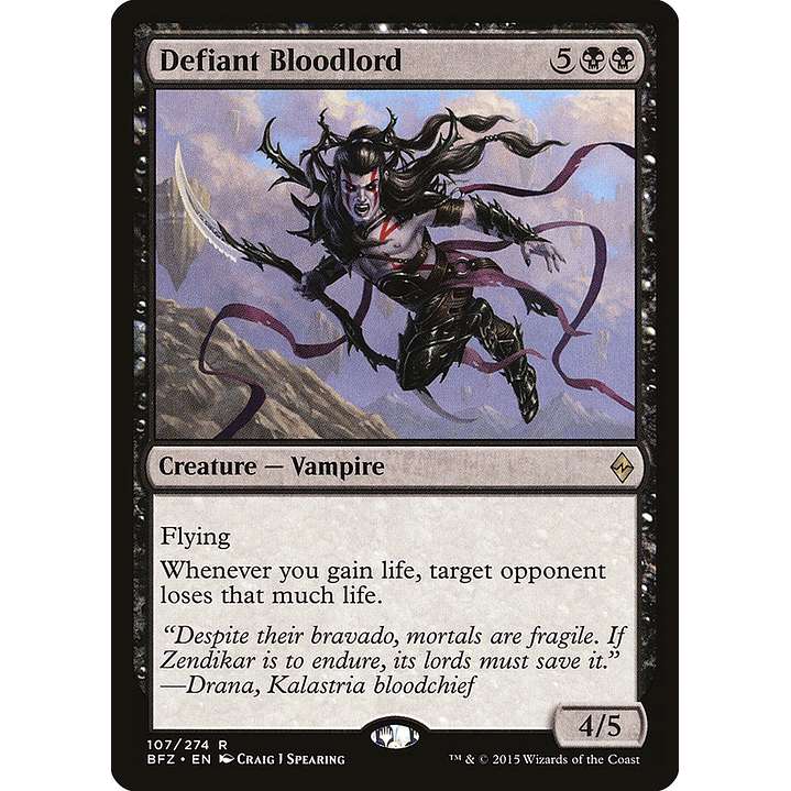 Defiant Bloodlord | Inglés | NM | BFZ 1