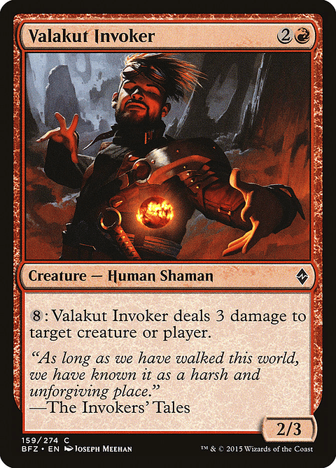 Valakut Invoker | Inglés | EX | BFZ