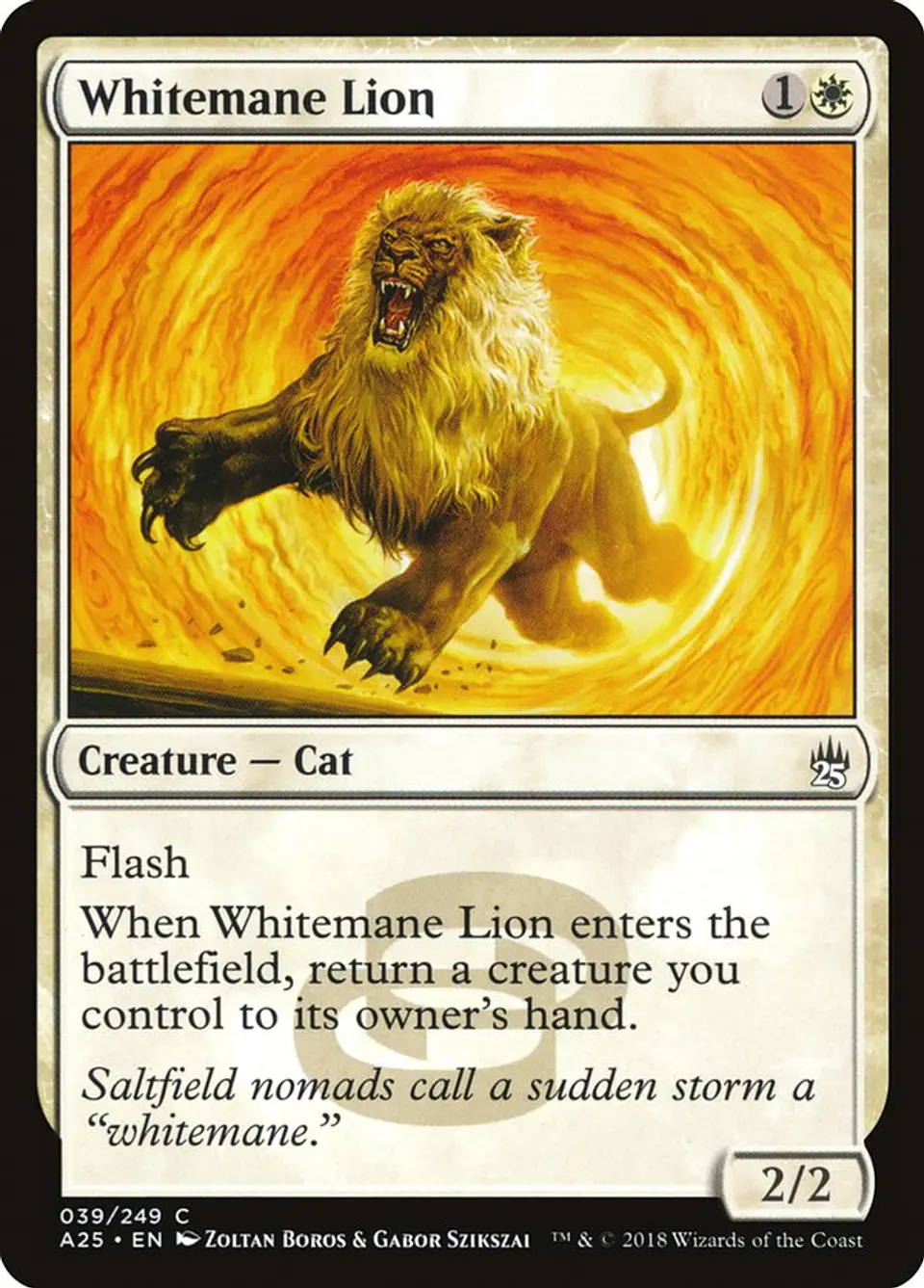 Whitemane Lion | Inglés | NM | A25 1