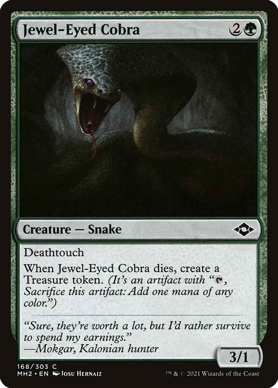 Jewel-Eyed Cobra | Inglés | NM | MH2 1