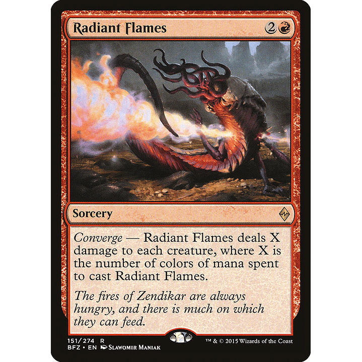 Radiant Flames | Inglés | NM | BFZ 1