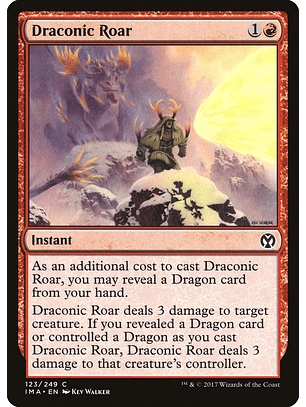 Draconic Roar | Inglés | NM | IMA