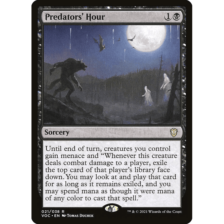Predators' Hour | Inglés | NM | VOC 1