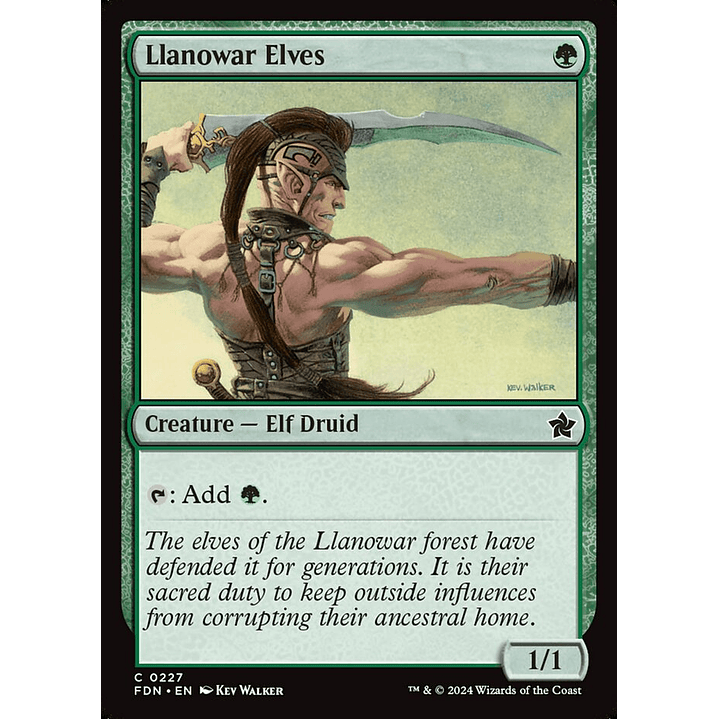 Llanowar Elves | Inglés | NM | FDN 1