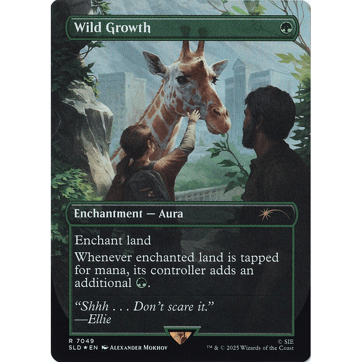 Wild Growth (Borderless foil) | Inglés | NM | SLD 1