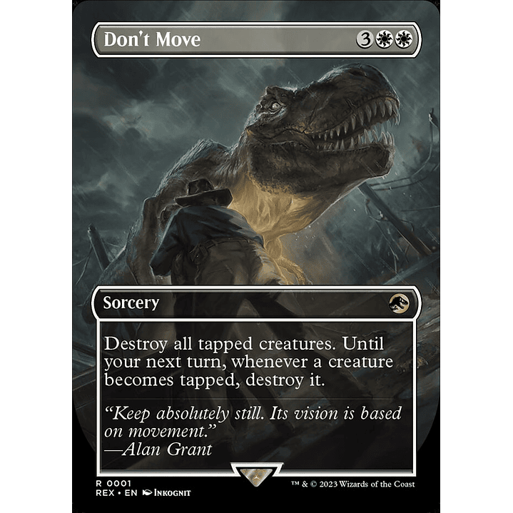 Don't Move (Borderless foil) | Inglés | NM | REX 1