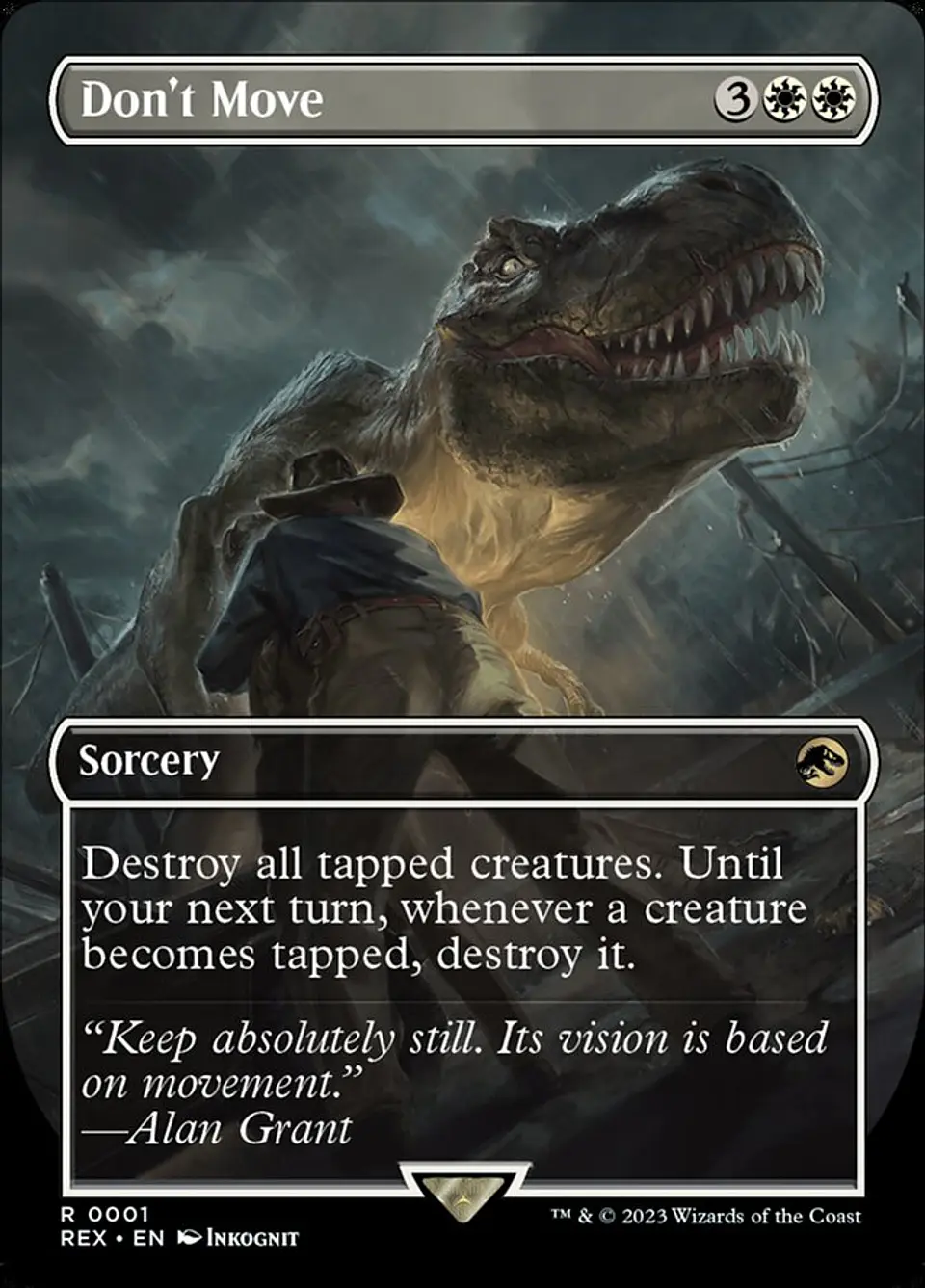 Don't Move (Borderless foil) | Inglés | NM | REX 1