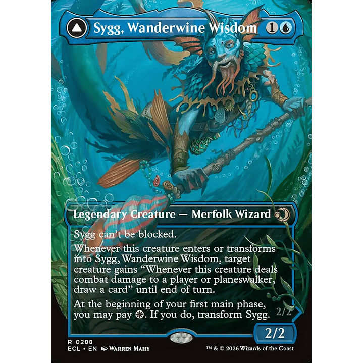 Sygg, Wanderwine Wisdom // Sygg, Wanderbrine Shield (Borderless) | Inglés | NM | ECL 1