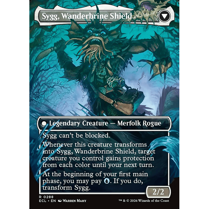 Sygg, Wanderwine Wisdom // Sygg, Wanderbrine Shield (Borderless) | Inglés | NM | ECL 2
