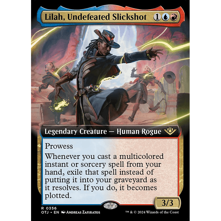 Lilah, Undefeated Slickshot (Extended Art foil) | Inglés | NM | OTJ 1
