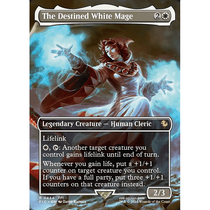 The Destined White Mage (Borderless) | Inglés | NM | FIC 1