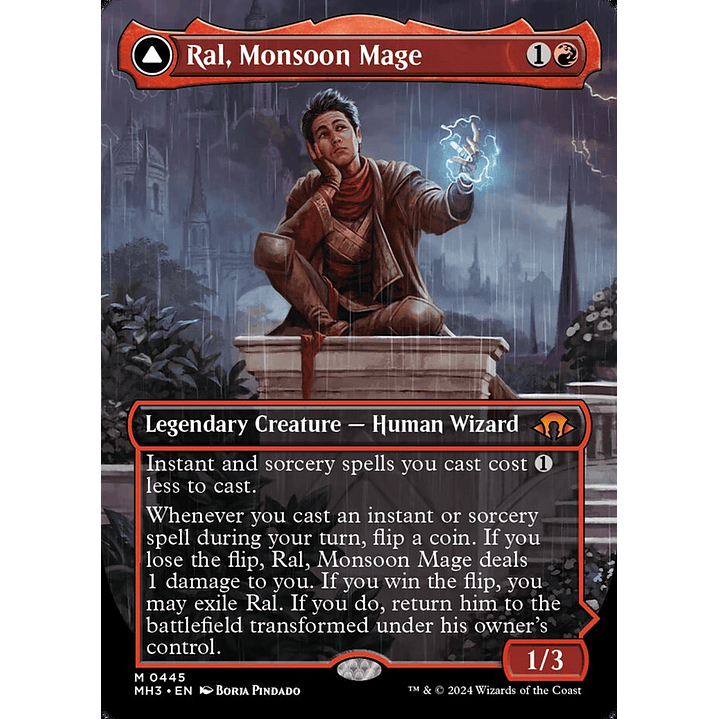 Ral, Monsoon Mage // Ral, Leyline Prodigy (Borderless) | Inglés | NM | MH3 1