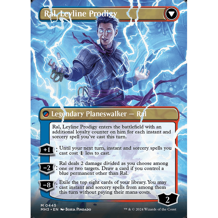 Ral, Monsoon Mage // Ral, Leyline Prodigy (Borderless) | Inglés | NM | MH3 2