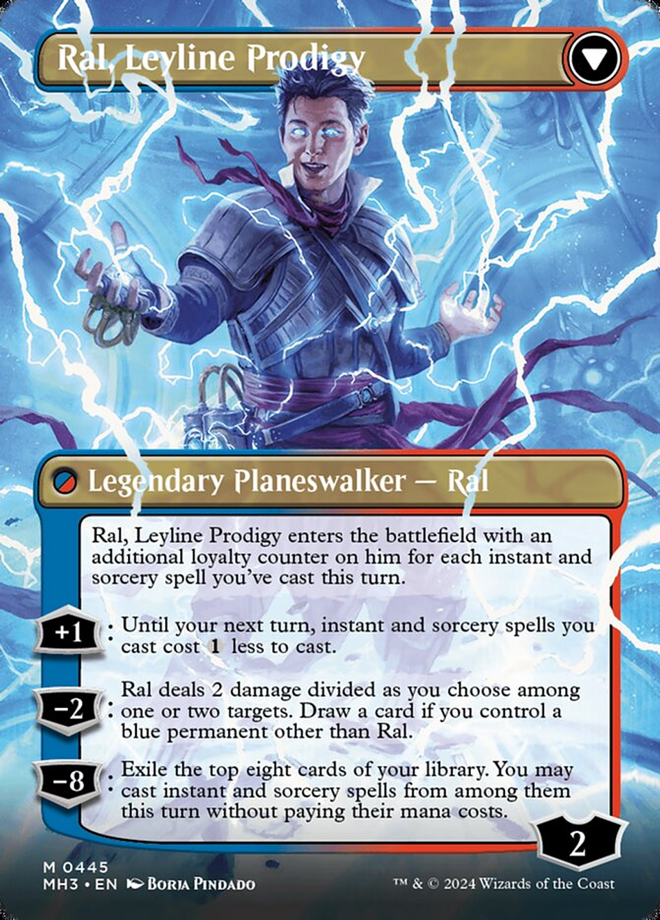 Ral, Monsoon Mage // Ral, Leyline Prodigy (Borderless) | Inglés | NM | MH3 2