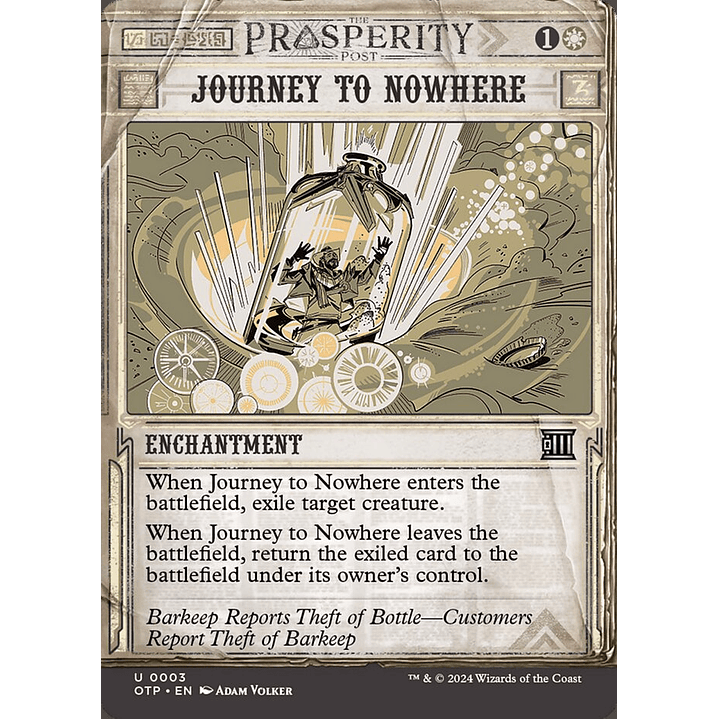 Journey to Nowhere (Showcase) | Inglés | NM | OTP 1