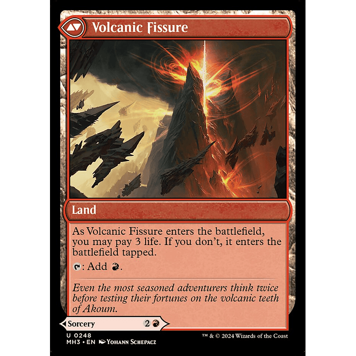 Sundering Eruption // Volcanic Fissure | Español | NM | MH3 2