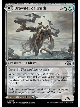 Drowner of Truth // Drowned Jungle | Español | NM | MH3