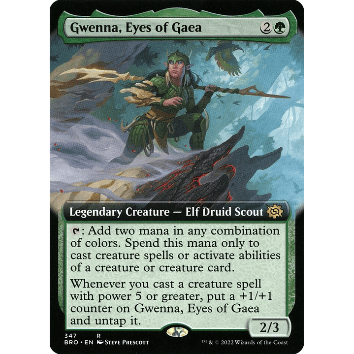 Gwenna, Eyes of Gaea (Extended Art) | Inglés | NM | BRO 1