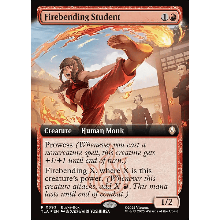 Firebending Student (Extended Art foil) | Inglés | NM | TLA 1