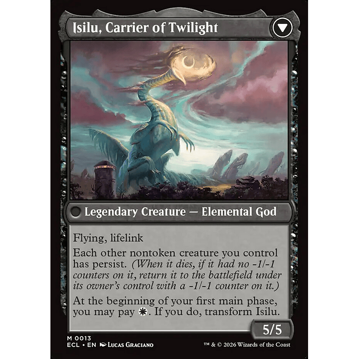 Eirdu, Carrier of Dawn // Isilu, Carrier of Twilight (foil) | Inglés | NM | ECL 2