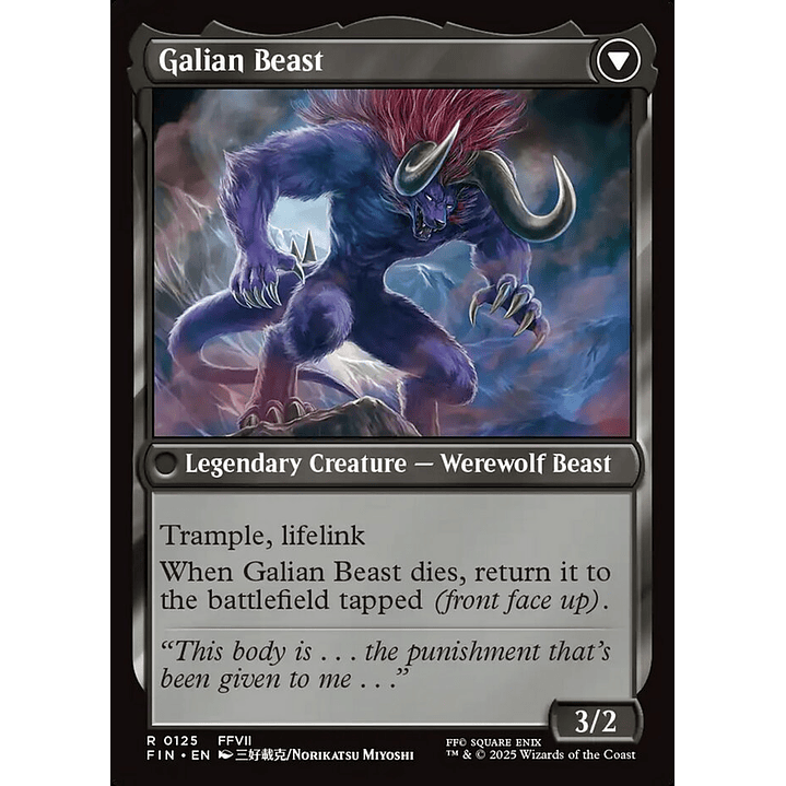 Vincent Valentine // Galian Beast | Inglés | NM | FIN 2