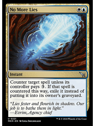 No More Lies | Inglés | NM | MKM